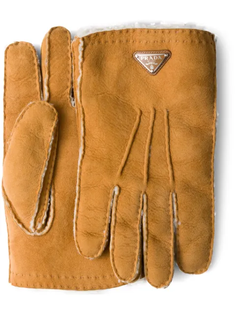 Prada suede gloves