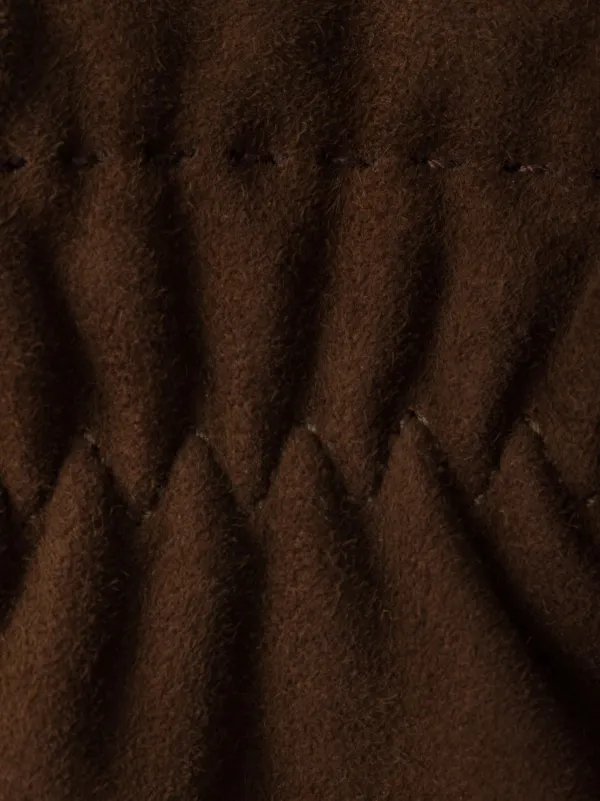 Prada Suede Gloves | Brown | FARFETCH CA