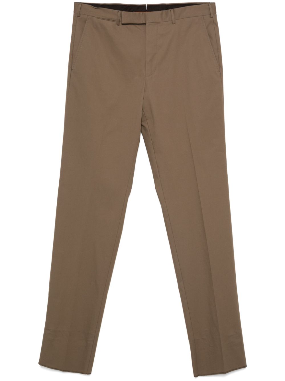 Zegna tapered-leg trousers - Brown