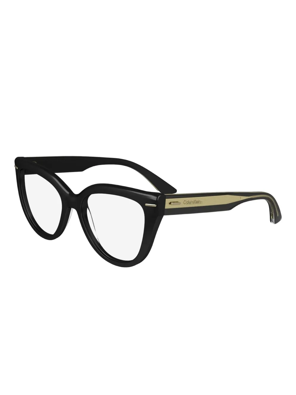 Calvin Klein Bril met cat-eye montuur Zwart