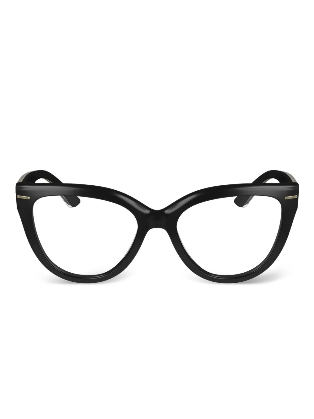 Calvin Klein lunettes de vue à monture papillon | noir | Image 1