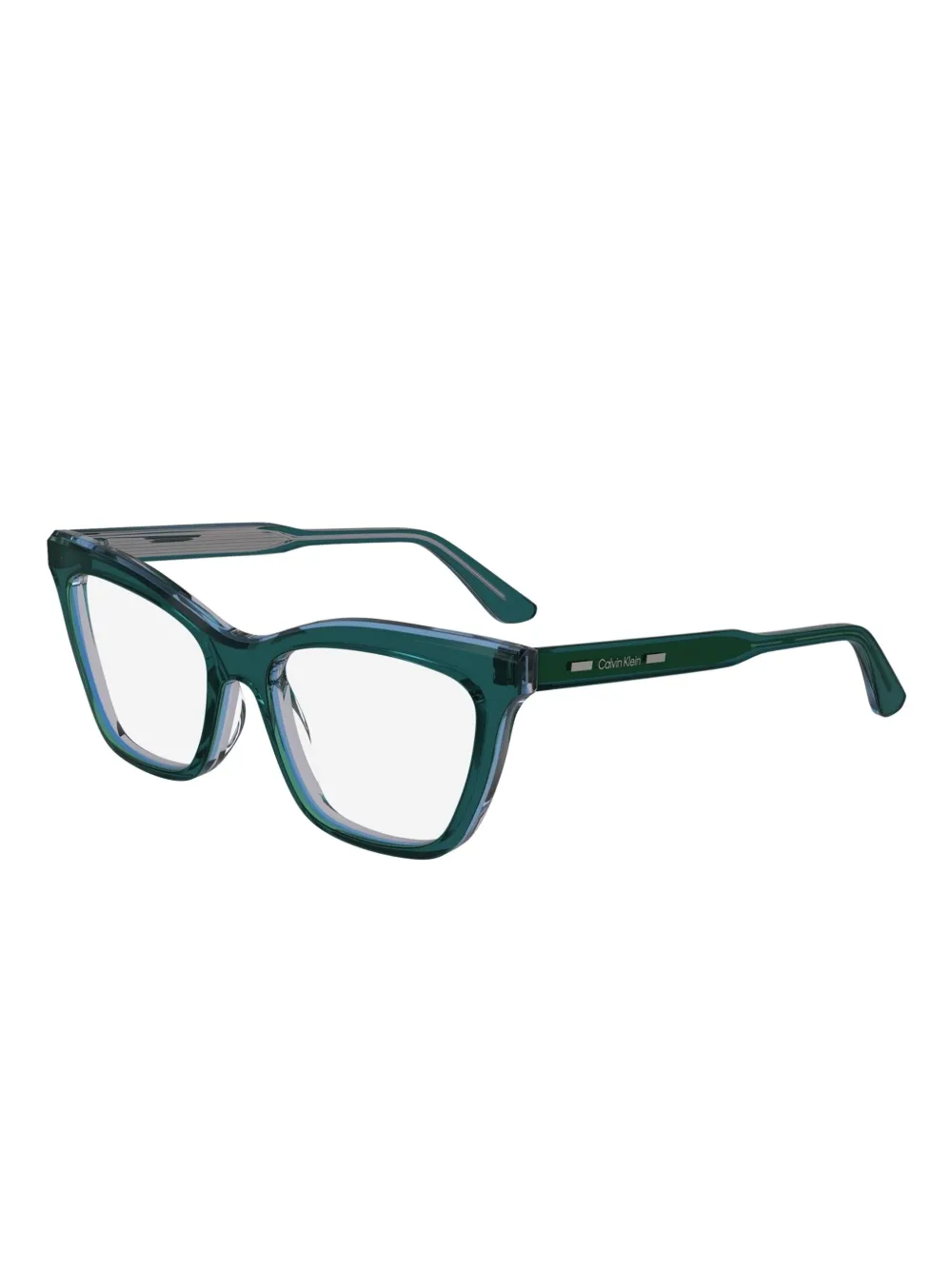 Calvin Klein Bril met cat-eye montuur Groen