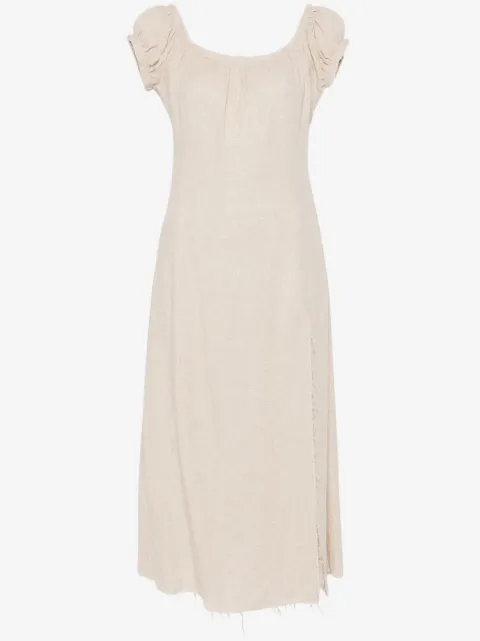 Elena Velez frayed midi dress