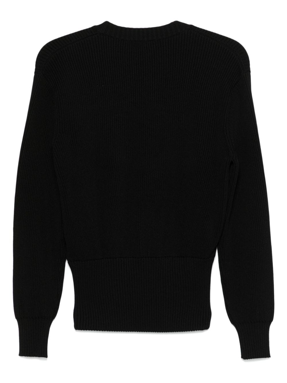 Shop Coperni Ribbed Sweater In Black