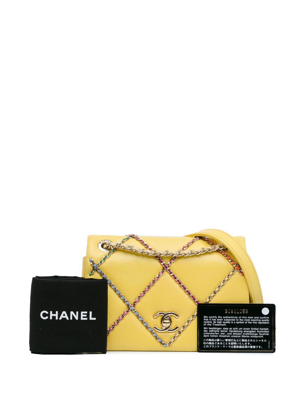 CHANEL 2020 Small Lambskin Entwined Chain Flap shoulder bag Women