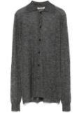 Auralee semi-sheer cardigan - Grey