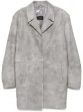 Manokhi leather coat - Grey