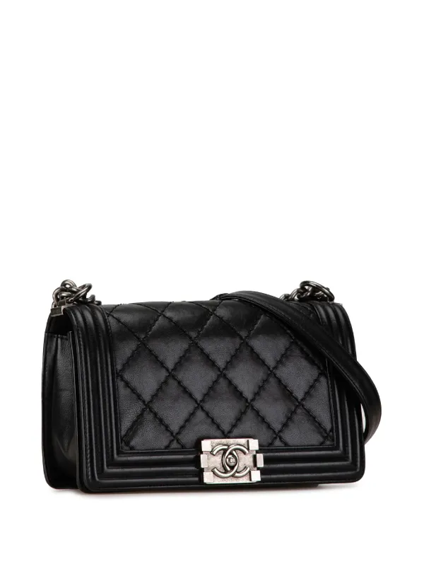 Chanel double stitch boy bag sale