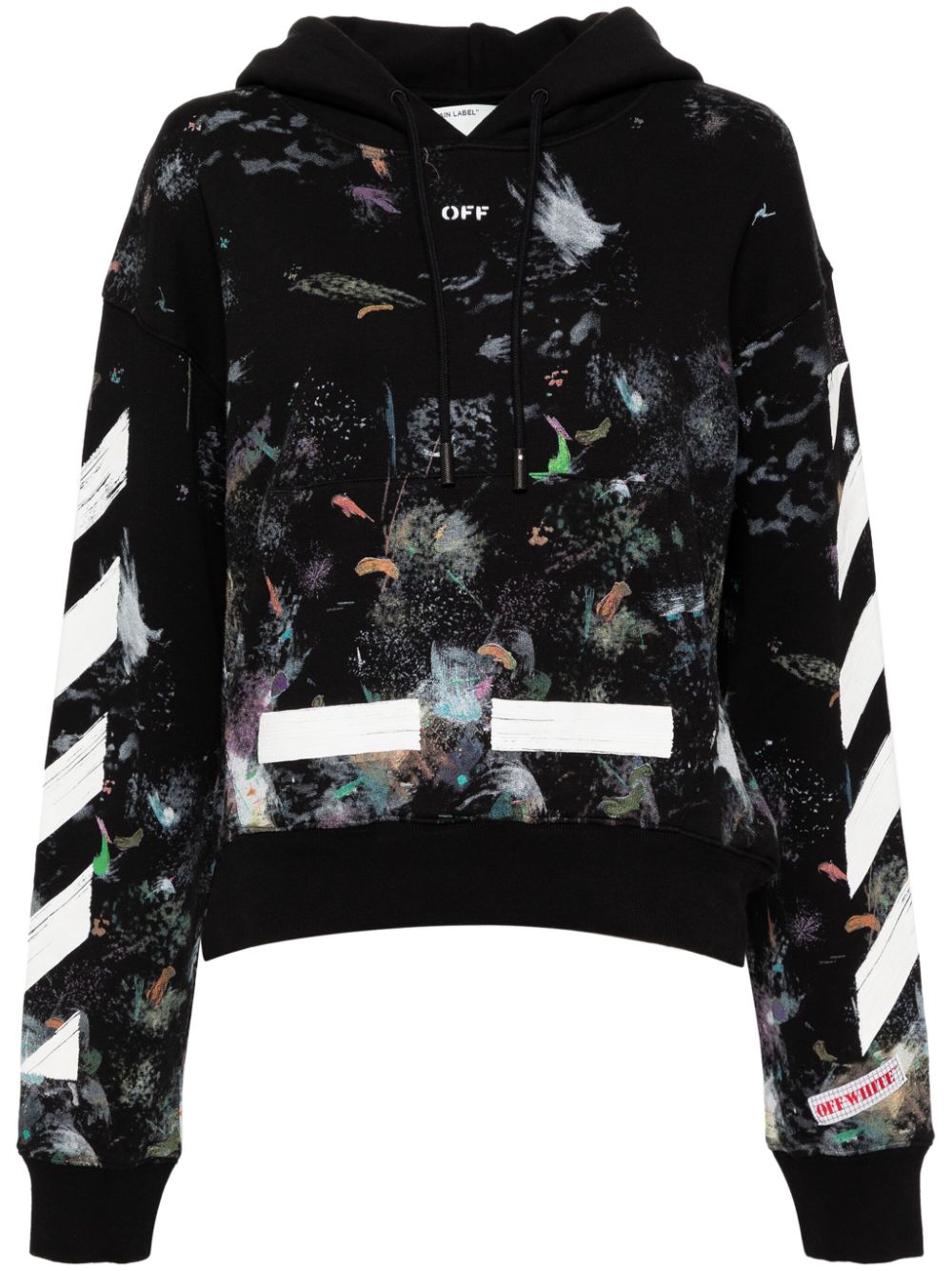 Off-White graphic-printed hoodie - Black