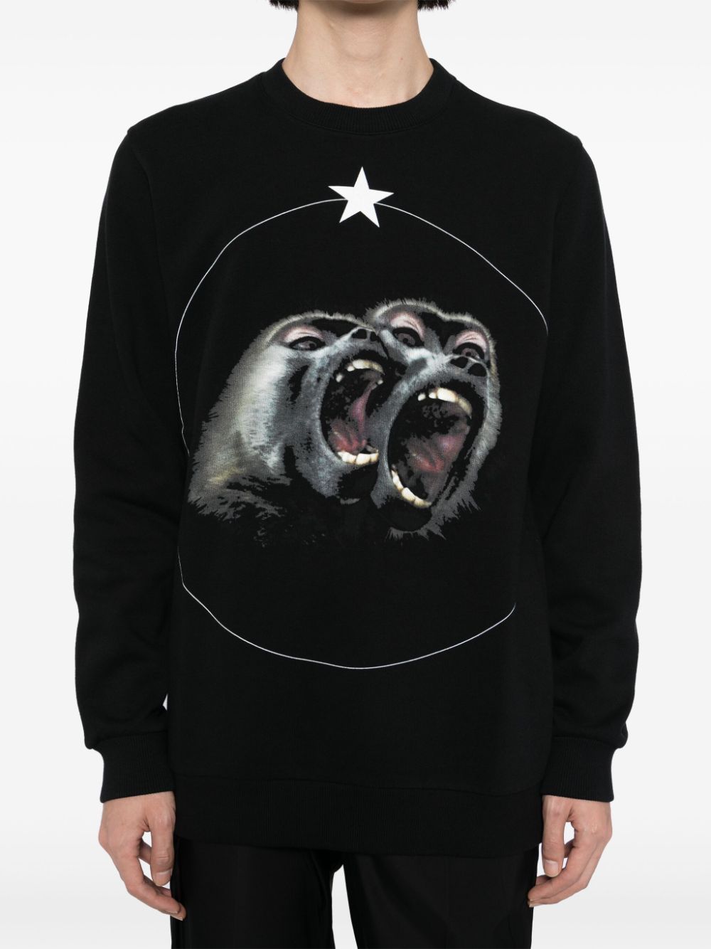 Shop Givenchy Graphic-printed Sweatshirt In Black