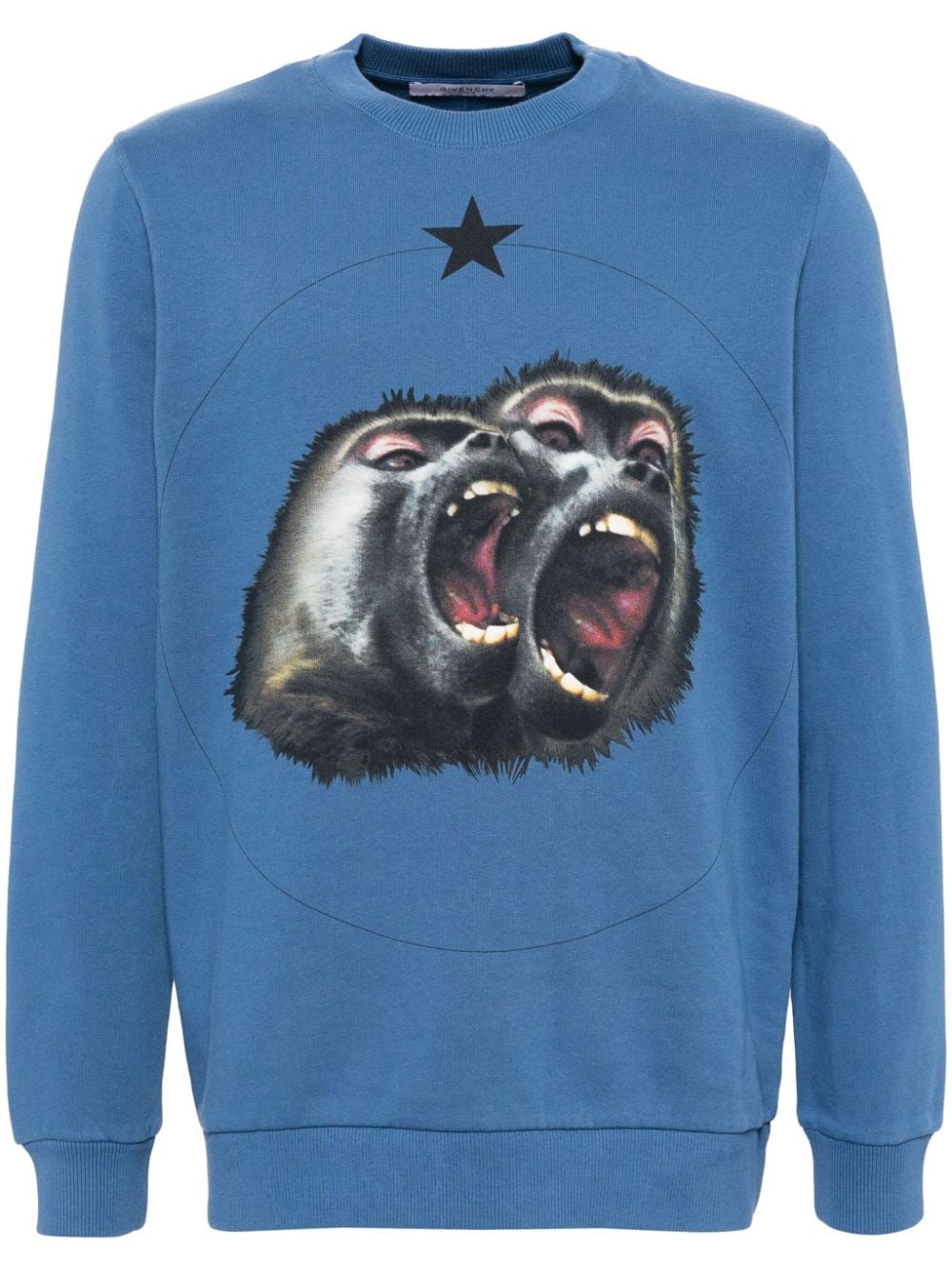 Shop Givenchy Graphic-printed Sweatshirt In Blue