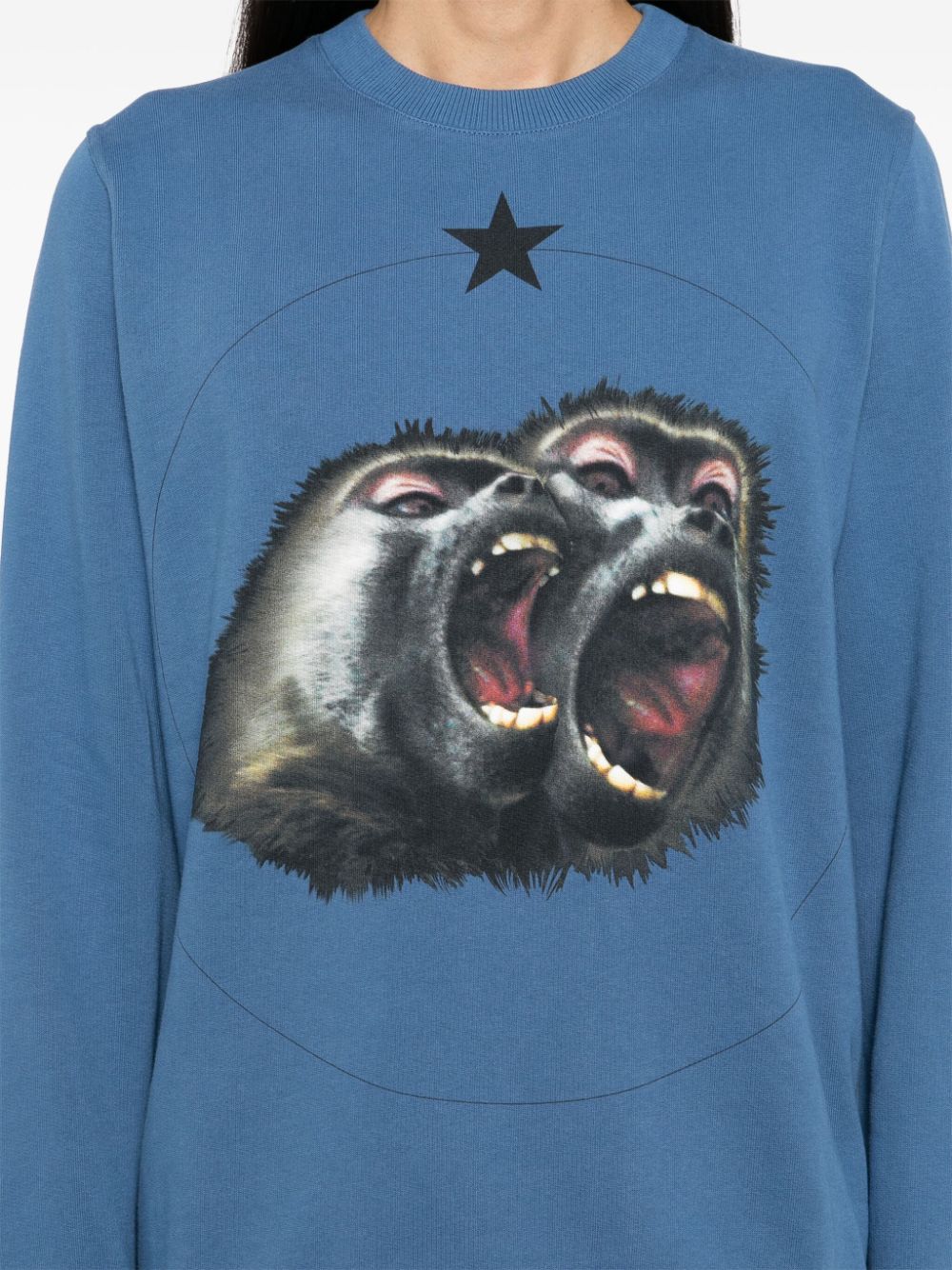 Shop Givenchy Graphic-printed Sweatshirt In Blue