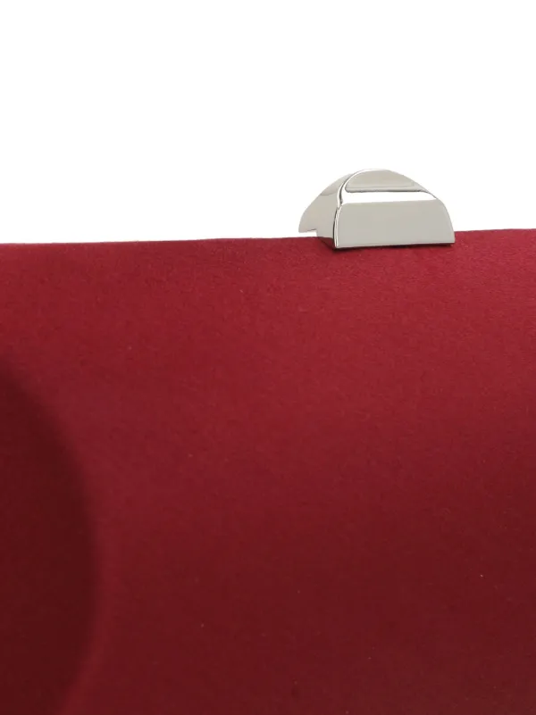 Rodo Satin Clutch Bag Red FARFETCH ZA