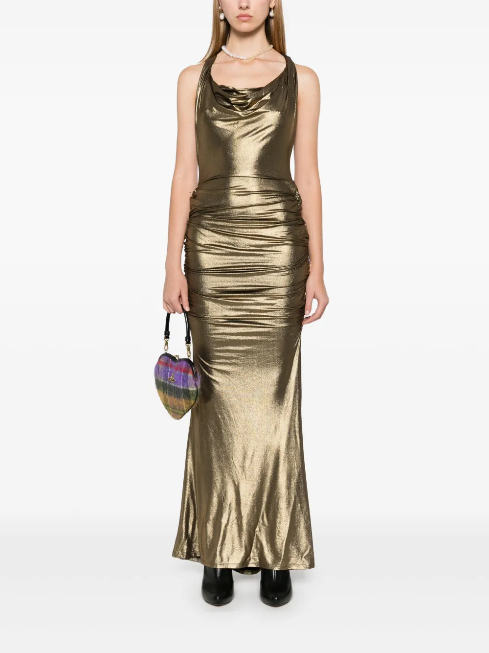 viviennewestwood Vivienne Westwood Liz maxi-jurk - Goud