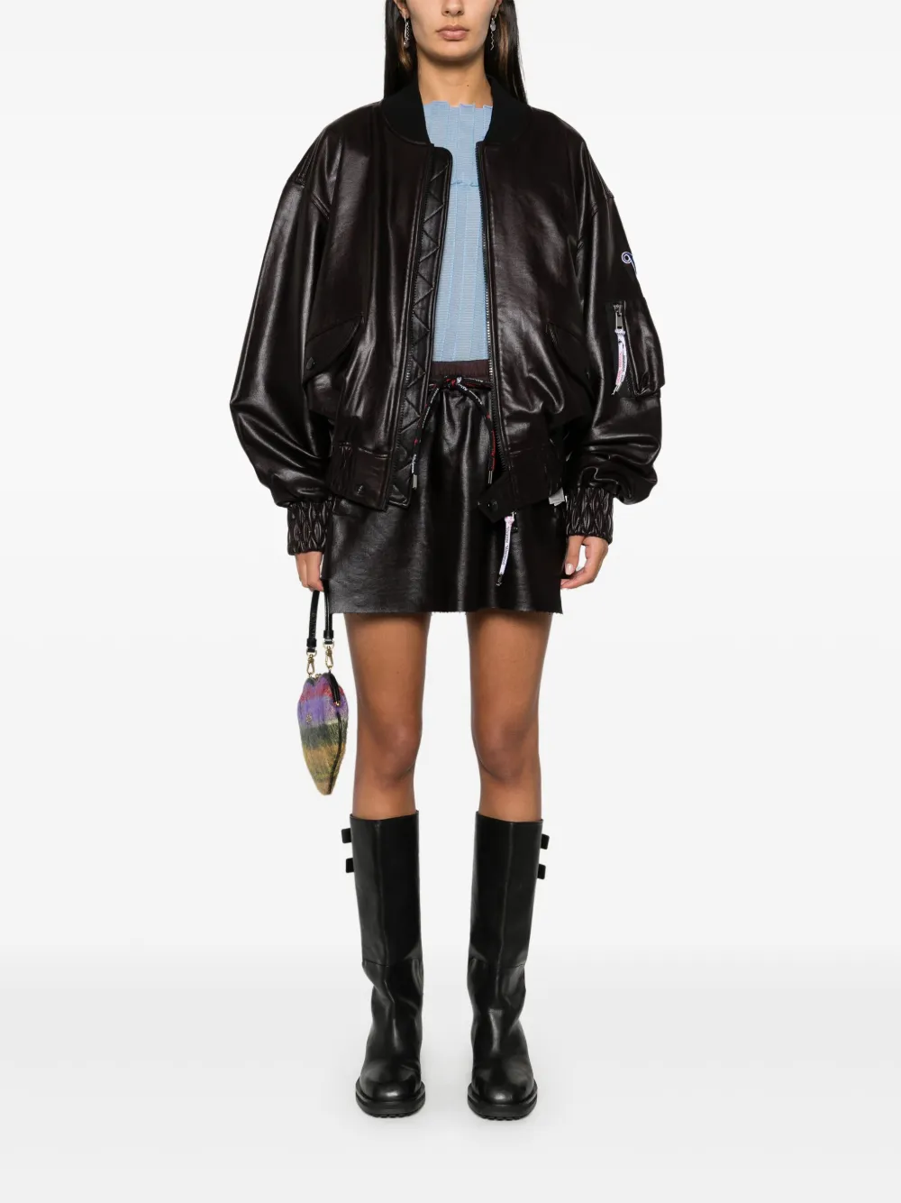 Vivienne Westwood Cheerleader mini-rok - Zwart