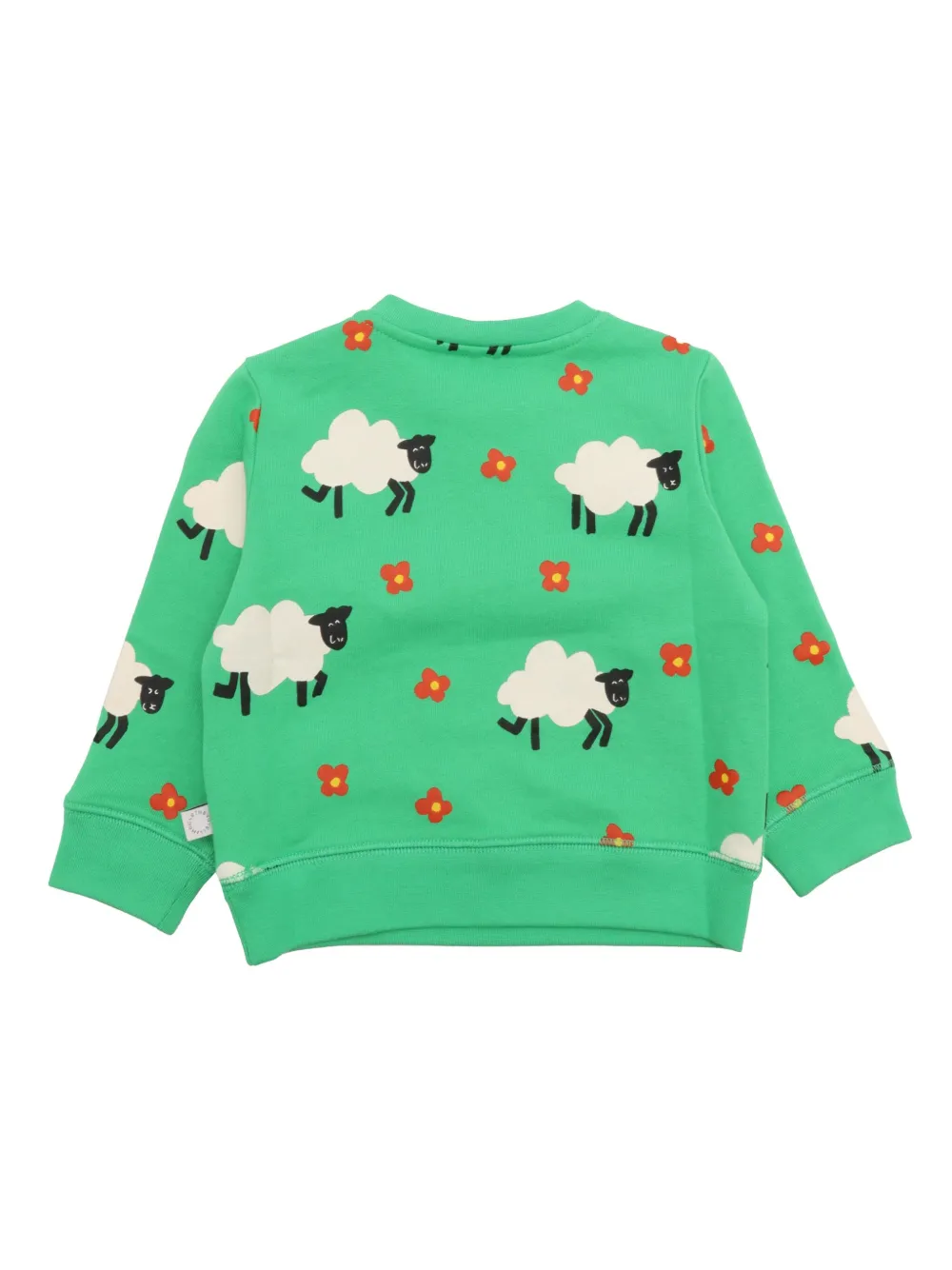 Stella McCartney Kids graphic-print cotton sweatshirt - Groen