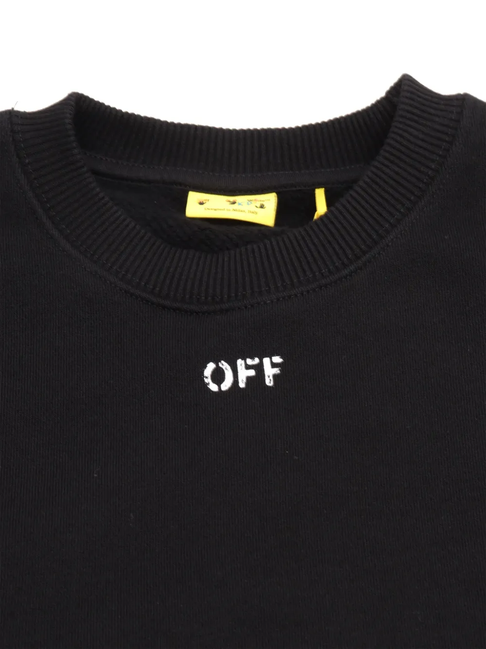 Off-White Kids Sweater van katoen Zwart