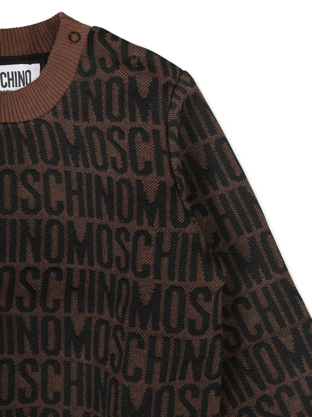 Moschino Kids Trainingspak met logo-jacquard Bruin