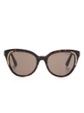 Swarovski crystal-embellished sunglasses - Brown