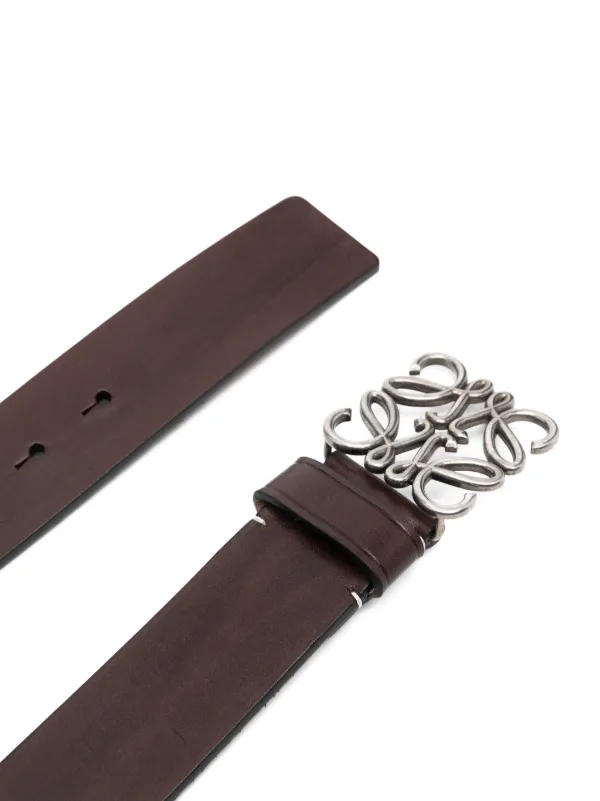 LOEWE Chunky Anagram Belt | Brown | FARFETCH HU
