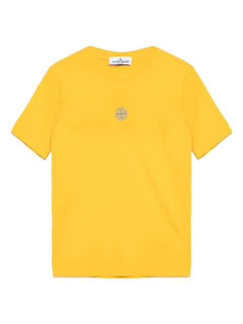 Stone Island Junior logo print short-sleeves T-shirt