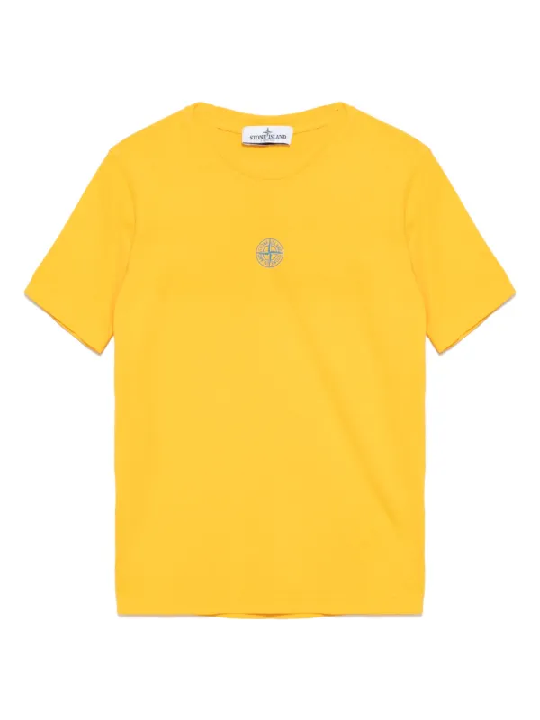 Stone Island Junior ロゴ Tシャツ | イエロー | FARFETCH JP