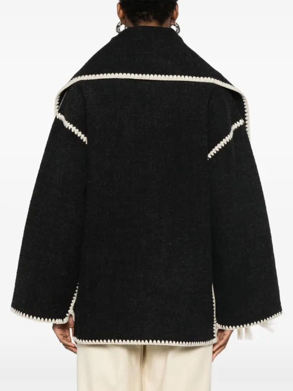 TOTEME スカーフディテール ジャケット | グレー | FARFETCH JP
