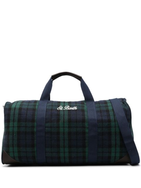 MC2 Saint Barth tartan-print travel bag Men