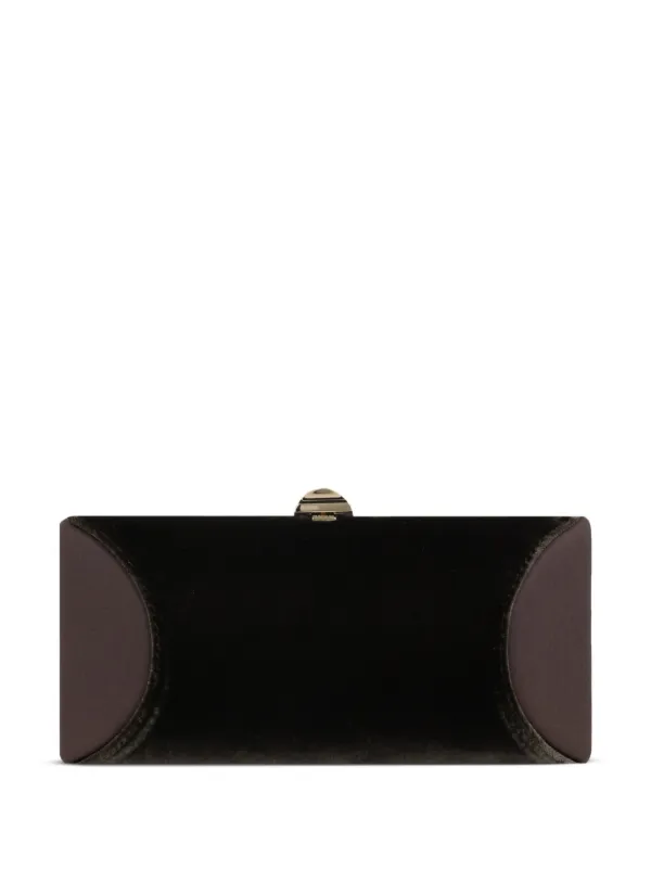 Rodo Velvet Clutch Bag Brown FARFETCH IE