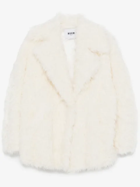 MSGM faux-fur coat