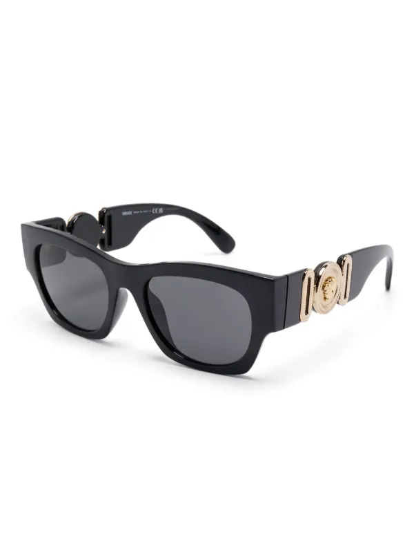 Versace Eyewear Medusa Head-plaque Sunglasses | Black | FARFETCH