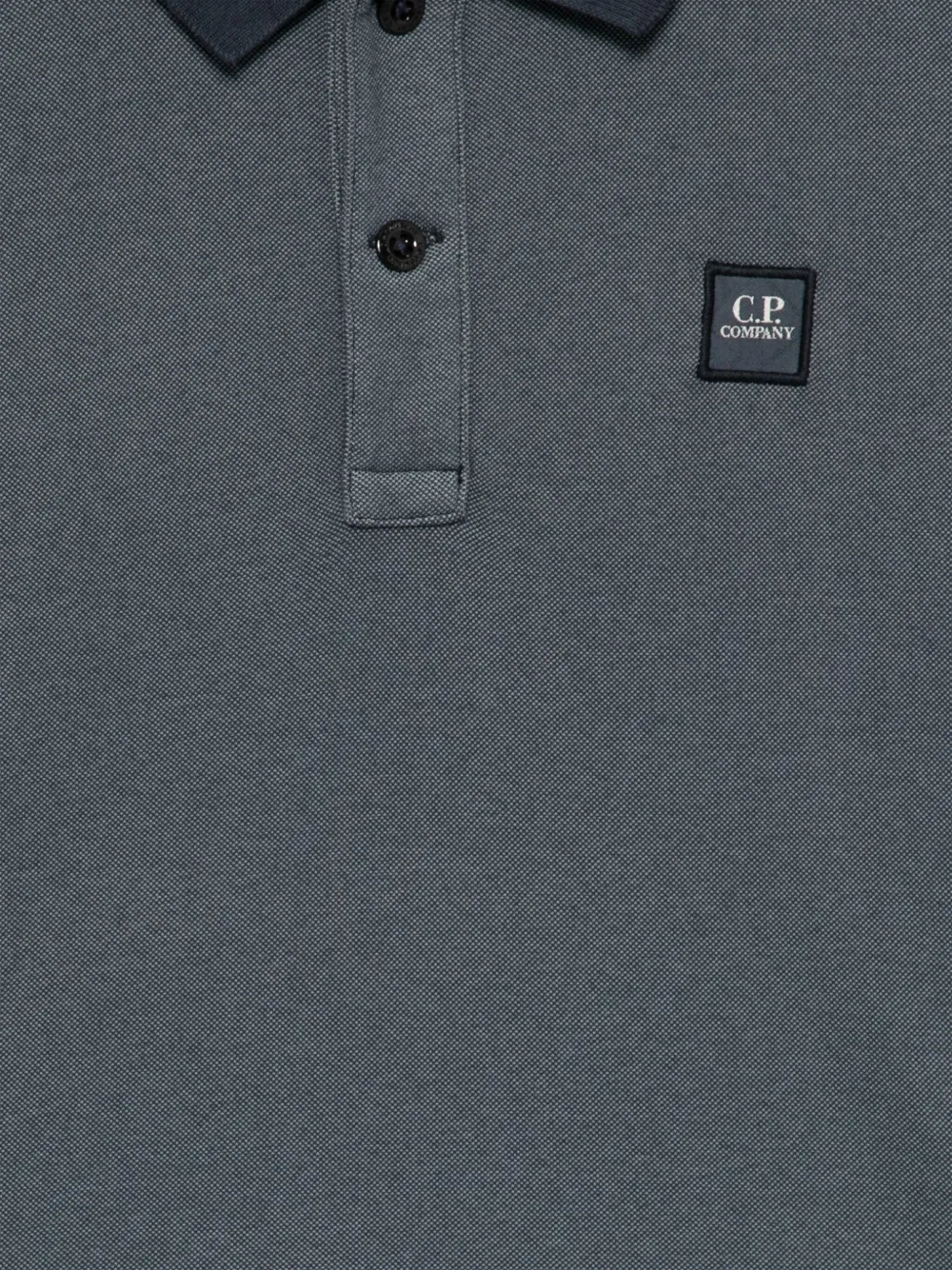 C.P. Company Kids Piqué stretch polo Blauw