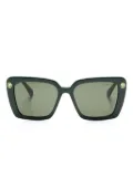 Swarovski crystal-embellished sunglasses - Green