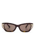 Swarovski crystal-embellished sunglasses - Brown