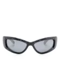 Swarovski crystal-embellished sunglasses - Black