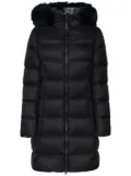 Colmar logo-patch coat - Black