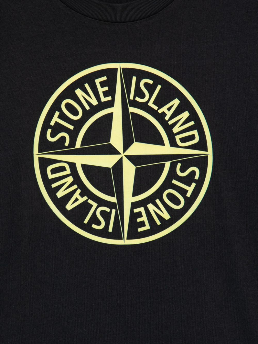 STONE ISLAND JUNIOR LOGO-PRINT T-SHIRT 