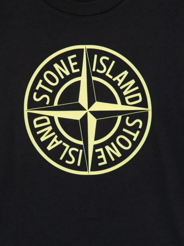 Stone Island Junior ロゴ Tシャツ | ブルー | FARFETCH JP
