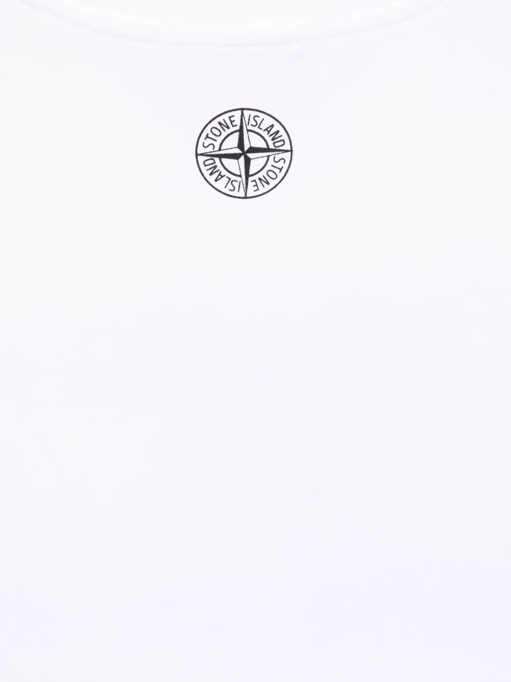 Stone Island Junior T-shirt met logoprint Wit