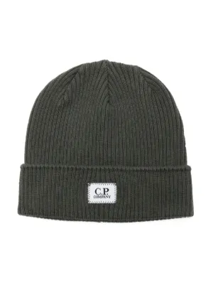 C.P. Company Kids ロゴ ビーニー | ブラック | FARFETCH JP