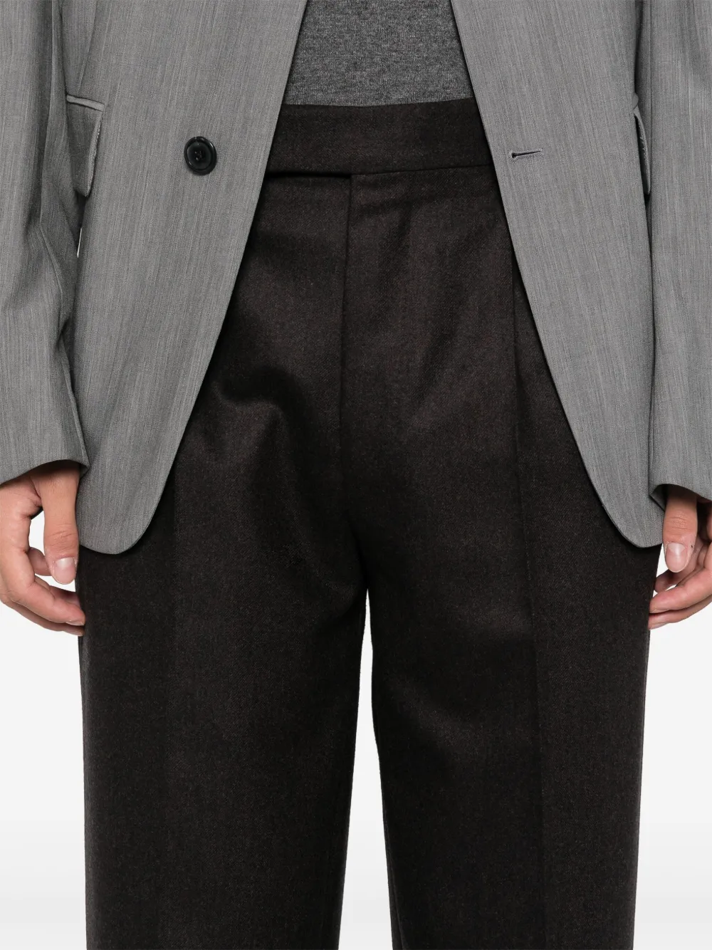 Zegna Broek met geplooid detail Bruin