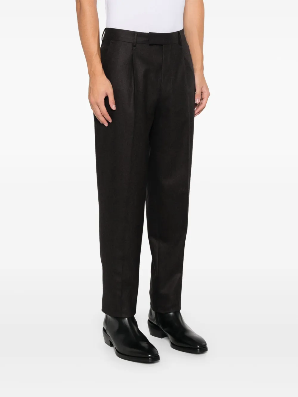 Zegna Broek met geplooid detail Bruin
