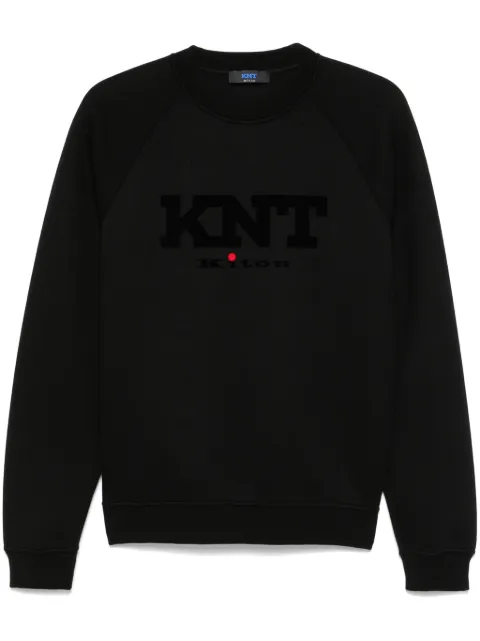 Kiton sudadera con logo afelpado