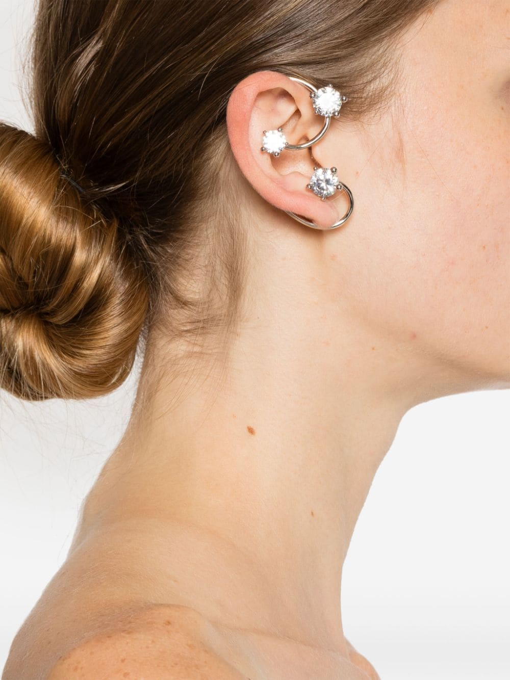 Shop Panconesi Diamanti Ear Cuff In Silver