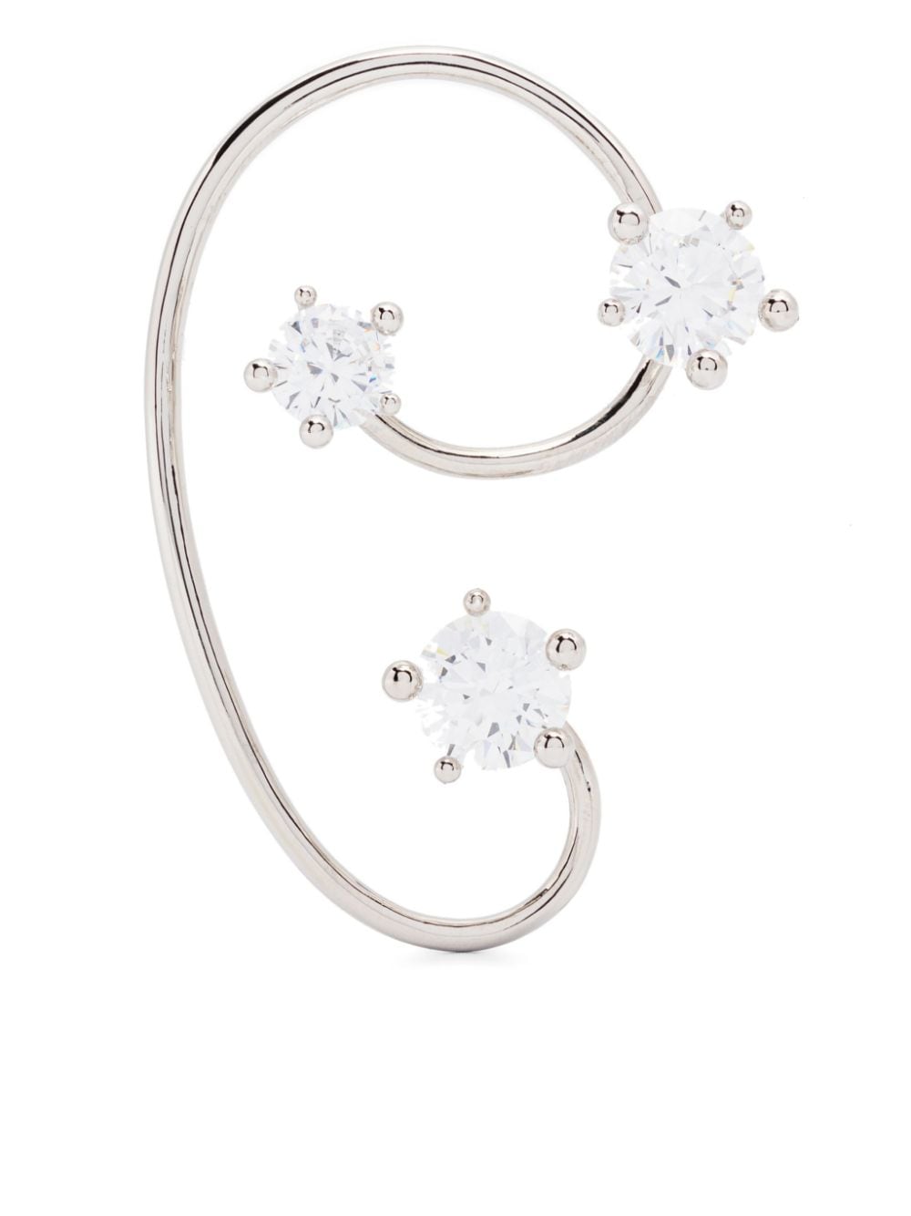 Shop Panconesi Diamanti Ear Cuff In Silver