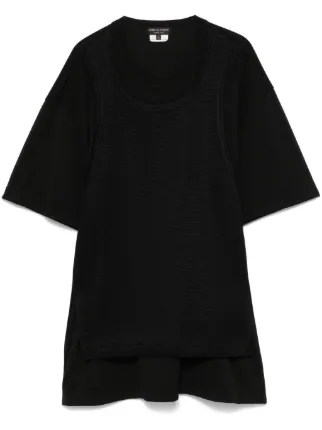 COMME des GARÇONS HOMME PLUS メッシュ長袖カットソー Comme Des Garçons Homme Plus メッシュパネル Tシャツ