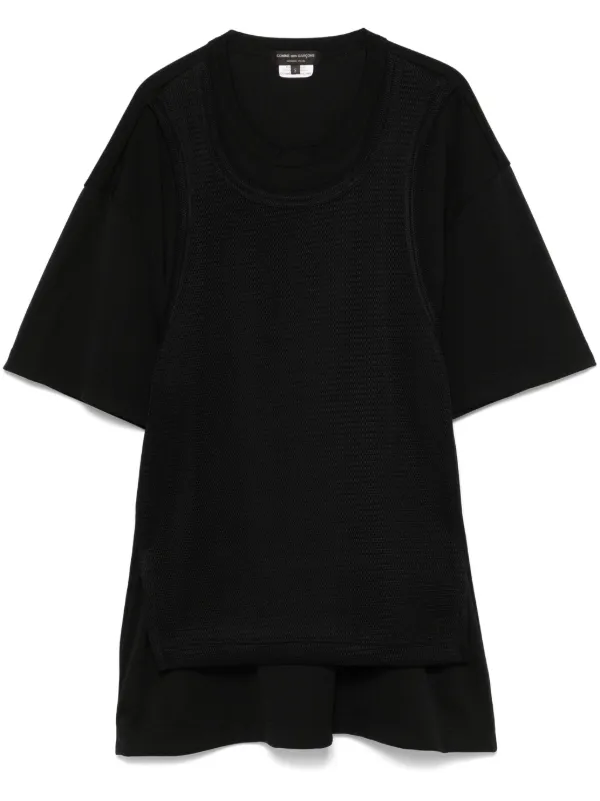 ÜBERMENSCH メッシュ Tシャツ ブラック COMME DES GARCONS HOMME PLUS Mesh T-Shirt Black – ESSXNYC
