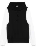 Comme des Garçons Homme Plus layered hoodie - Black