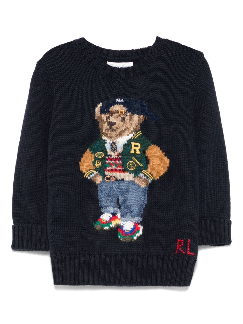 Shop Polo Ralph Lauren Polo Bear Sweater In Blue