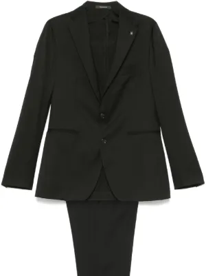 ETRO ストライプ スーツ | ブラック | FARFETCH JP
